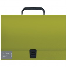 Папка-портфель 1 отделение Berlingo Color Zone А4, 330*230*35мм, 1000мкм, салатовая