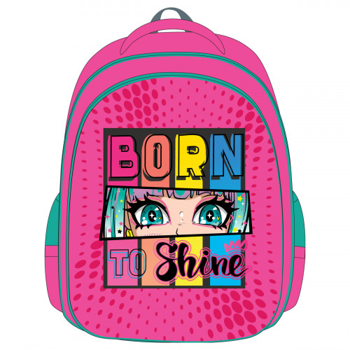 Ранец ArtSpace School Friend Light Born to Shine 35*29*12см, 2 отделения, 2 кармана, анатомическая спинка