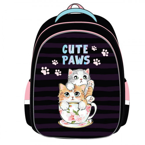 Ранец ArtSpace School Friend Light Cute Paws 35*29*12см, 2 отделения, 2 кармана, анатомическая спинка