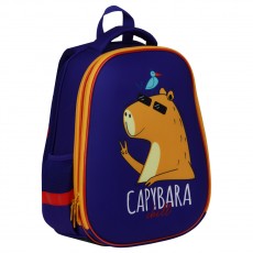 Ранец ArtSpace School Friend Capybara 39*30*18см, 2 отделения, 2 кармана, анатомическая спинка