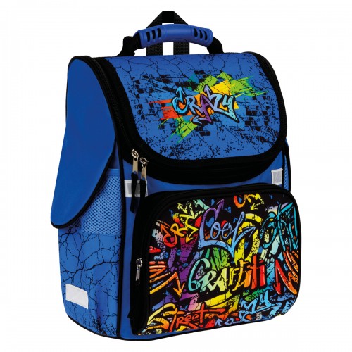 Ранец ArtSpace Junior Graffiti 37*28*21см, 1 отделение, 3 кармана, анатомическая спинка