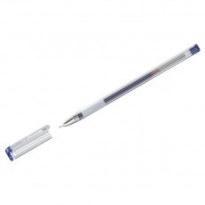 Ручка гелевая Berlingo Standard синяя, 0,5мм, грип, игольчатый стержень