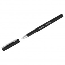 Ручка гелевая Berlingo Silk touch черная, 0,5мм, грип