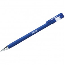 Ручка гелевая Berlingo Velvet синяя, 0,5мм, прорезиненный корпус