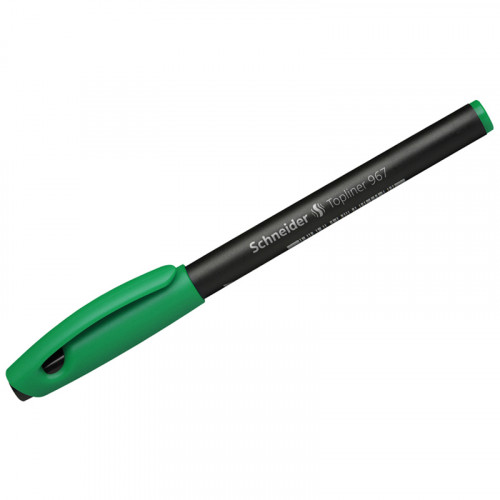 Ручка капиллярная Schneider Topliner 967 зеленая, 0,4мм