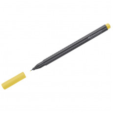 Ручка капиллярная Faber-Castell Grip Finepen желтая, 0,4мм, трехгранная