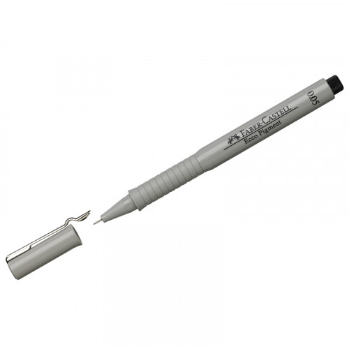 Ручка капиллярная Faber-Castell Ecco Pigment черная, 0,05мм
