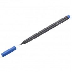Ручка капиллярная Faber-Castell Grip Finepen синяя, 0,4мм, трехгранная
