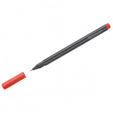 Ручка капиллярная Faber-Castell Grip Finepen красная, 0,4мм, трехгранная Ручка капиллярная Faber-Castell Grip Finepen красная, 0,4мм, трехгранная