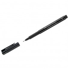Ручка капиллярная Faber-Castell Pitt Artist Pen Fineliner M цвет 199 черный, М=0,7мм, игольчатый пишущий узел