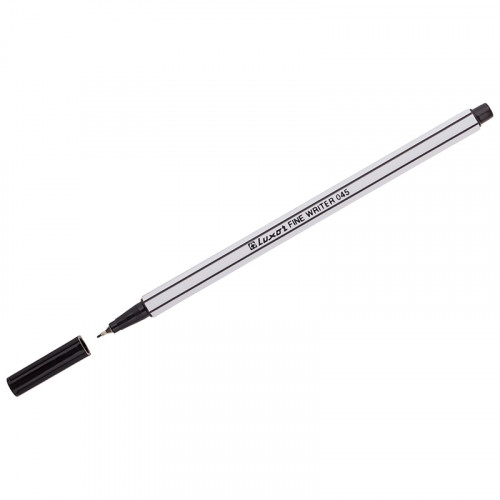 Ручка капиллярная Luxor Fine Writer 045 черная, 0,8мм