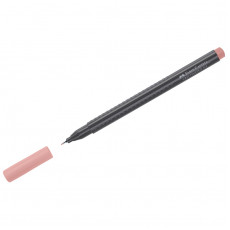Ручка капиллярная Faber-Castell Grip Finepen темная телесная, 0,4мм, трехгранная