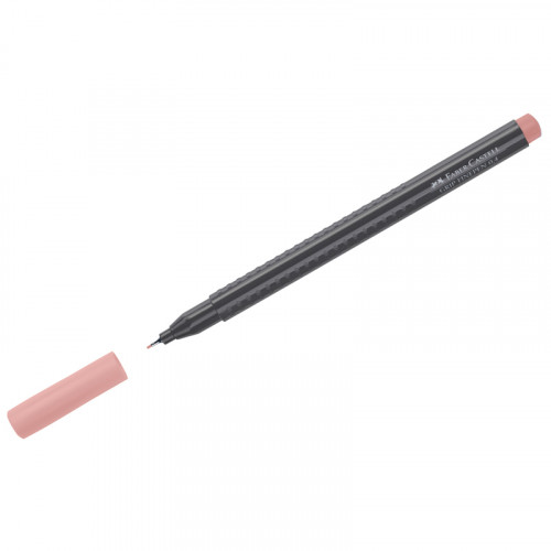 Ручка капиллярная Faber-Castell Grip Finepen темная телесная, 0,4мм, трехгранная