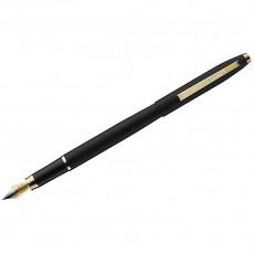 Ручка перьевая Luxor Sterling синяя, 0,8мм, корпус черный/золото