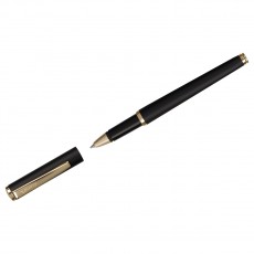 Ручка-роллер Luxor Rado синяя, 1,0мм, корпус черный/золото, футляр