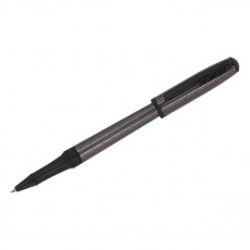 Ручка-роллер Delucci Marte синяя, 0,6мм, корпус титан/черный, подарочная упаковка