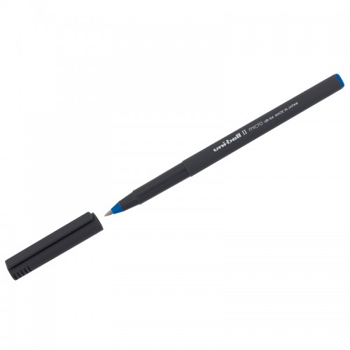 Ручка-роллер Uni Uni-Ball II Micro UB-104 синяя, 0,5мм