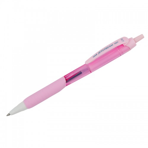 Ручка шариковая автоматическая Uni Jetstream SXN-101-07FL синяя, 0,7мм, грип, розовый корпус