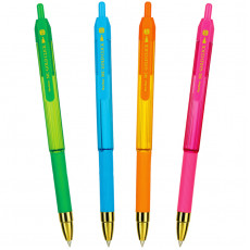 Ручка шариковая автоматическая MunHwa MC Gold Click синяя, 0,7мм, грип, штрих-код, корпус ассорти Ручка шариковая автоматическая MunHwa MC Gold Click синяя, 0,7мм, грип, штрих-код, корпус ассорти