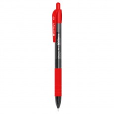 Ручка шариковая автоматическая Berlingo Classic Pro красная, 0,7мм, грип