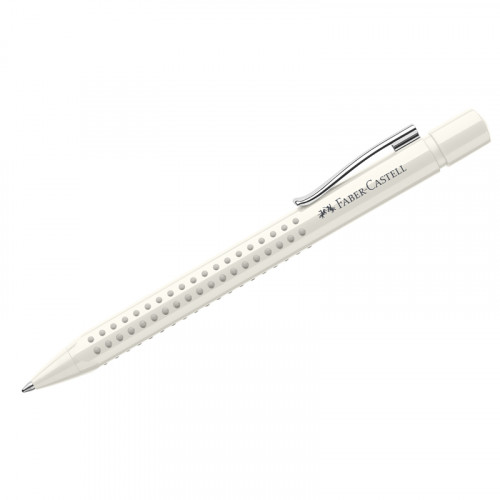 Ручка шариковая автоматическая Faber-Castell Grip 2010 синяя, 1,0мм, трехгран., кокосовое молоко
