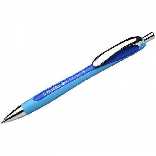 Ручка шариковая автоматическая Schneider Slider Rave синяя, 1,4мм
