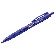 Ручка шариковая автоматическая Luxor Micra синяя, 0,7мм, грип