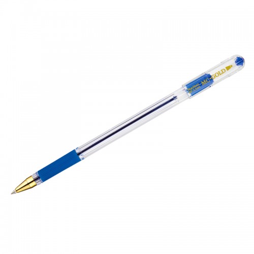 Ручка шариковая MunHwa MC Gold синяя, 0,5мм, грип, штрих-код