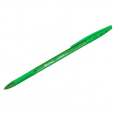 Ручка шариковая Berlingo Tribase grip зеленая, 1,0мм, грип