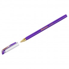 Ручка шариковая Berlingo xGold фиолетовая, 0,7мм, игольчатый стержень, грип