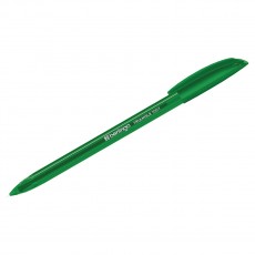 Ручка шариковая Berlingo Triangle 100T зеленая, 0,7мм, трехгран., игольчатый стержень