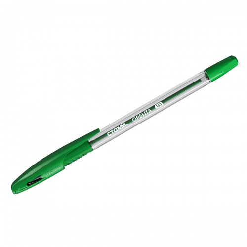 Ручка шариковая СТАММ Орбита 150 зеленая, 0,7мм