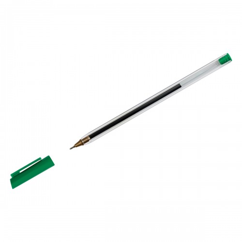 Ручка шариковая СТАММ 800 зеленая, 0,7мм