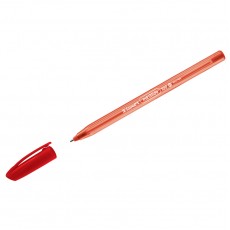 Ручка шариковая Luxor InkGlide 100 Icy красная, 0,7мм, трехгран.