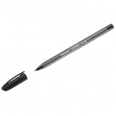 Ручка шариковая Luxor InkGlide 100 Icy черная, 0,7мм, трехгран.