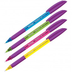 Ручка шариковая Berlingo Triangle 110 Color синяя, 0,7мм, грип, корпус ассорти