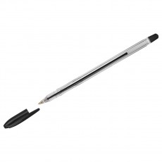 Ручка шариковая СТАММ Вега черная, 1,0мм