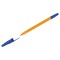Ручка шариковая СТАММ Оптима синяя, 1,0мм, оранжевый корпус