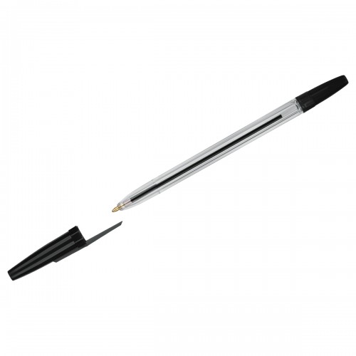 Ручка шариковая СТАММ Оптима черная, 1,0мм
