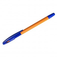 Ручка шариковая СТАММ Орбита 150 синяя, 0,7мм, оранжевый корпус