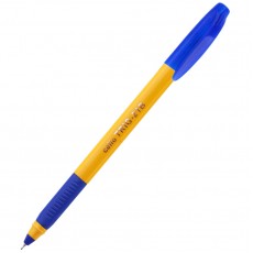 Ручка шариковая Cello Tri-Grip yellow barrel синяя, 0,7мм, грип, штрих-код