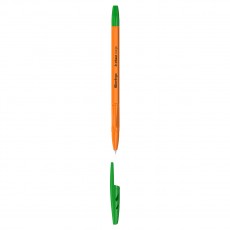 Ручка шариковая Berlingo Tribase Orange зеленая, 0,7мм
