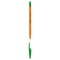 Ручка шариковая Berlingo Tribase Orange зеленая, 0,7мм