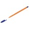 Ручка шариковая СТАММ Вега синяя, 1,0мм, оранжевый корпус