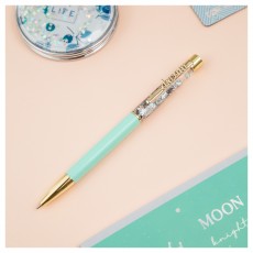 Ручка шариковая автоматическая MESHU Dream sand синяя, 1,0мм