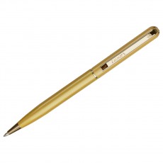 Ручка шариковая Luxor Alenia синяя, 1,0мм, корпус золото, поворотный механизм, футляр