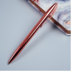 Ручка шариковая автоматическая MESHU Rose gold синяя, 1,0мм