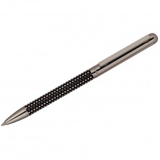 Ручка шариковая Delucci Artista синяя, 1,0мм, корпус оружейный металл/черный, поворот., подарочная упаковка