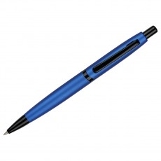 Ручка шариковая Luxor Dunes синяя, 0,7мм, корпус синий электрик, кнопочный механизм, футляр