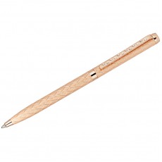 Ручка шариковая Delucci Aurora синяя, 1,0мм, цвет корпуса - золото, поворот., подарочная упаковка